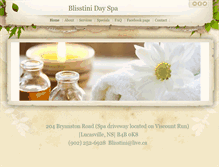 Tablet Screenshot of blisstini.com